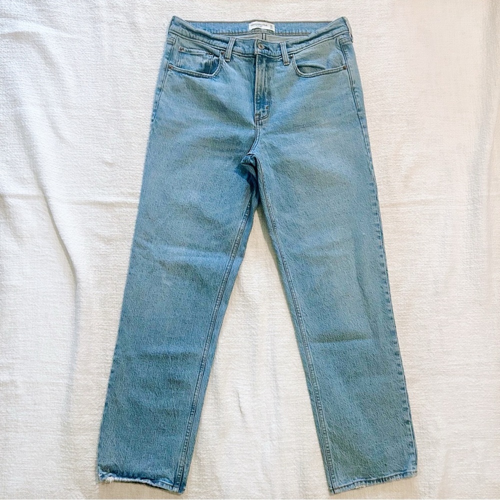 Abercrombie & Fitch Light Blue Straight Leg Jeans
